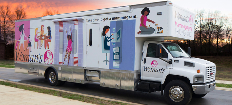 Book Woman’s Mobile Mammography Coach